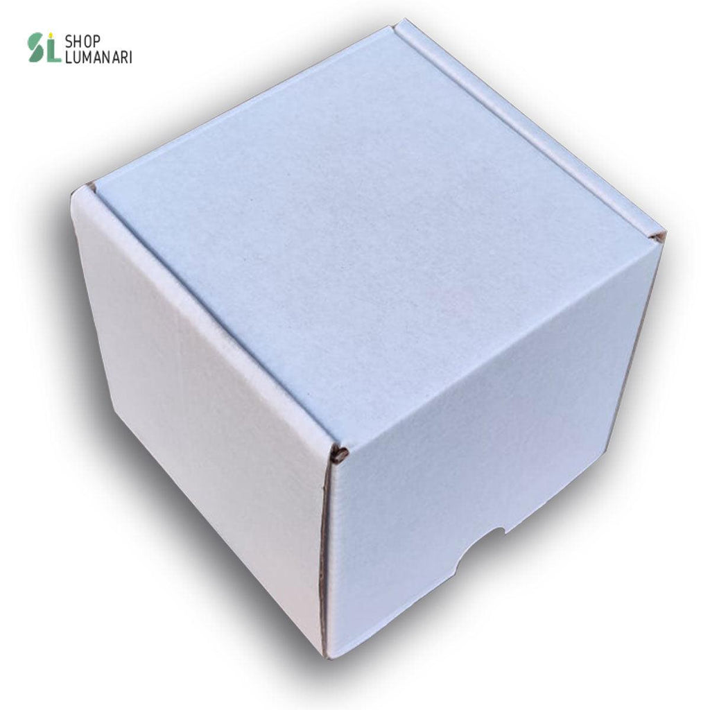 Pachet 10 cutii carton 10x10x10cm, albe - shoplumanari.ro