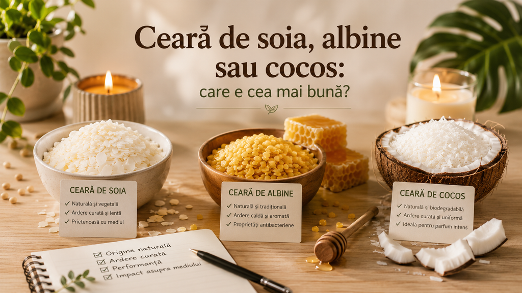 Ceară de soia, albine sau cocos: care e cea mai bună?