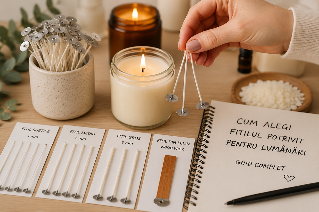 Cum alegi fitilul potrivit pentru lumânări: ghid complet - Shoplumanari.ro