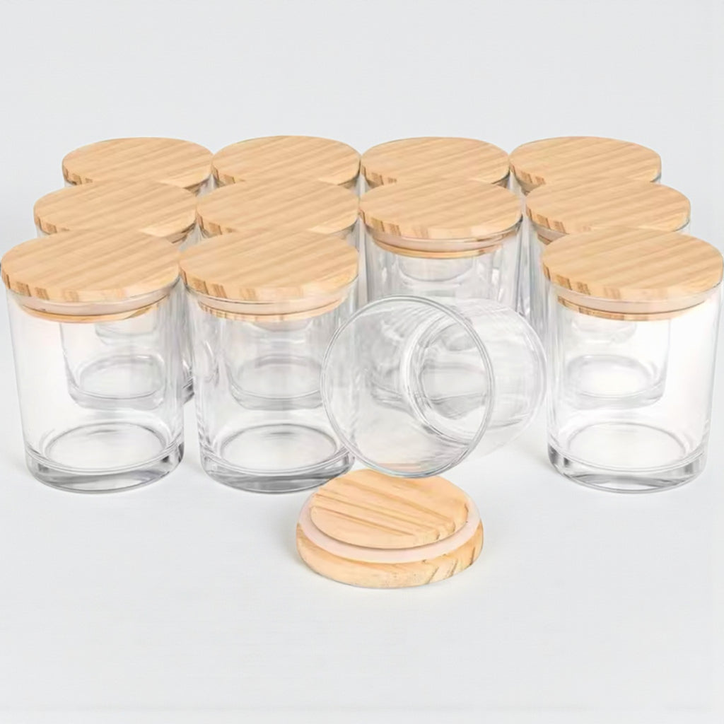 Pahar transparent pentru lumanari  - 200ml