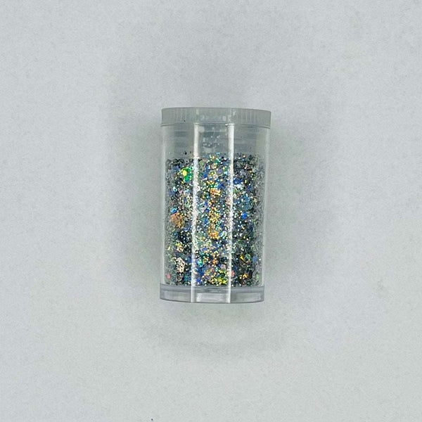 Chunky Glitter argintiu curcubeu - 10g
