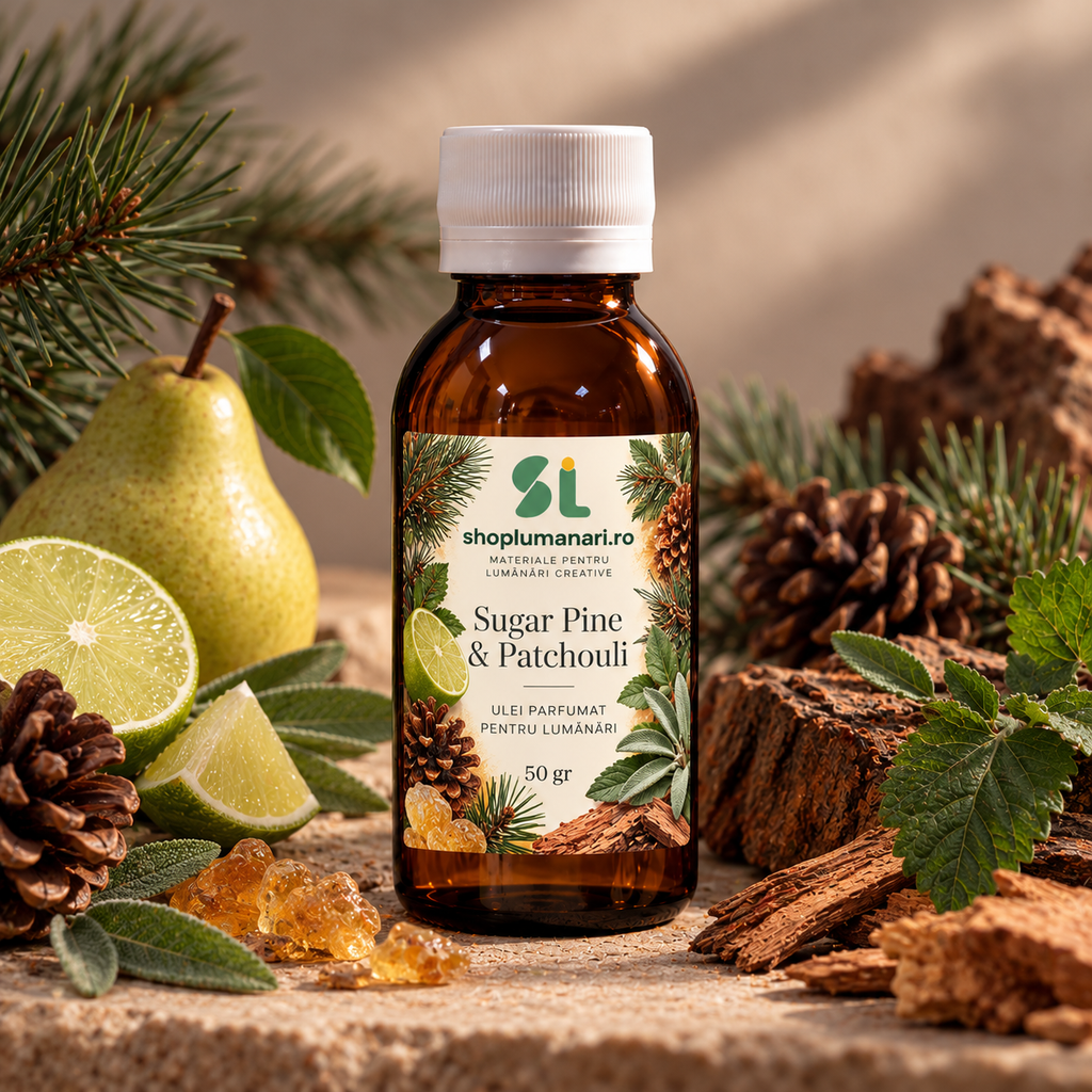 Ulei parfumat pentru lumanari Sugar Pine and Patchouli