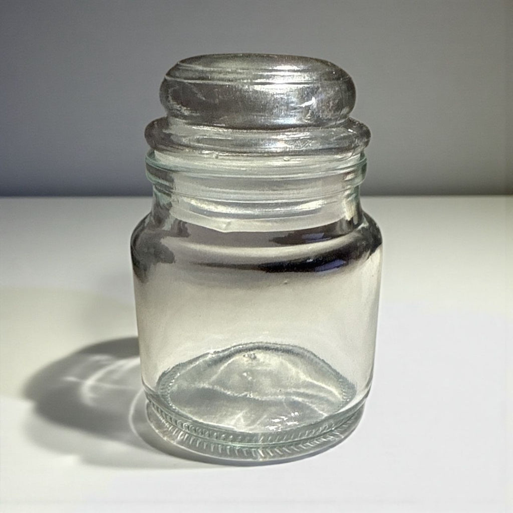 Borcan sticla transparent pentru lumanari  - 120ml